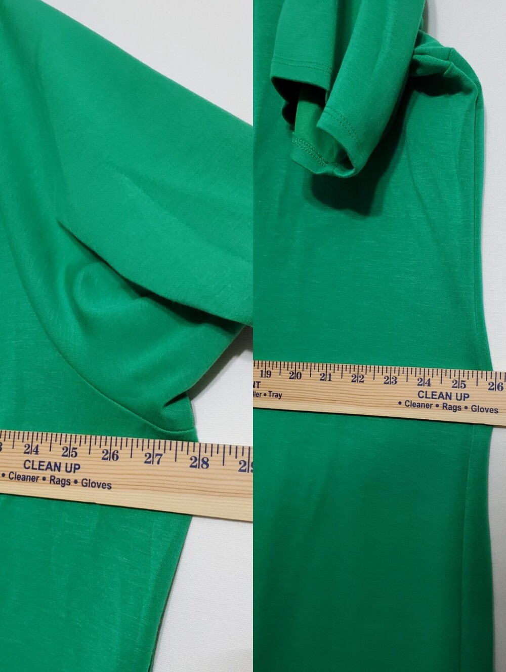 NWT Torrid midi studio bodycon dress jelly bean green slit stretch short sleeves - Picture 8 of 11